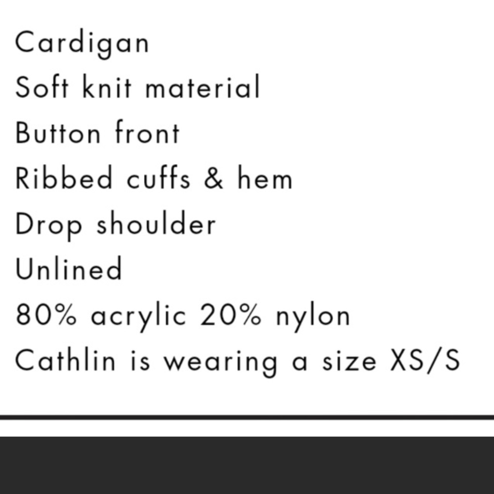 Princess polly cardigan top - Picture 4 of 5